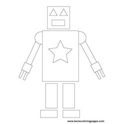 Dibujo para colorear: Robot (Personajes de Fantasía y Aventura) #106655 - Dibujos para Colorear e Imprimir Gratis