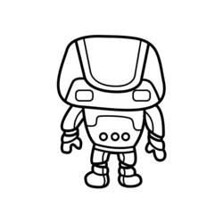 Dibujo para colorear: Robot (Personajes de Fantasía y Aventura) #106711 - Dibujos para Colorear e Imprimir Gratis