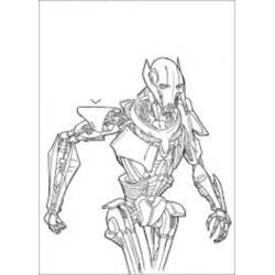 Dibujo para colorear: Robot (Personajes de Fantasía y Aventura) #106842 - Dibujos para Colorear e Imprimir Gratis