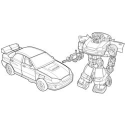 Dibujo para colorear: Robot (Personajes de Fantasía y Aventura) #106892 - Dibujos para Colorear e Imprimir Gratis