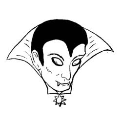 Dibujo para colorear: Vampiro (Personajes de Fantasía y Aventura) #85890 - Dibujos para Colorear e Imprimir Gratis