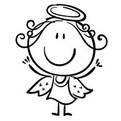Dibujo Ángel (Personajes) #203841 para imprimir y colorear