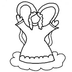 Dibujo para colorear: Angel (Personajes) #86256 - Dibujos para Colorear e Imprimir Gratis