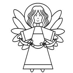 Dibujo para colorear: Angel (Personajes) #86270 - Dibujos para Colorear e Imprimir Gratis