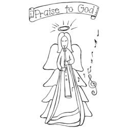 Dibujo para colorear: Angel (Personajes) #86285 - Dibujos para Colorear e Imprimir Gratis