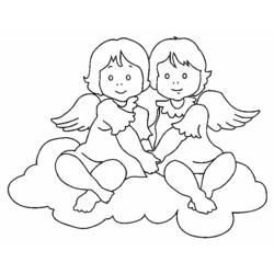 Dibujo para colorear: Angel (Personajes) #86289 - Dibujos para Colorear e Imprimir Gratis