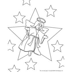 Dibujo para colorear: Angel (Personajes) #86294 - Dibujos para Colorear e Imprimir Gratis