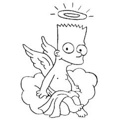 Dibujo para colorear: Angel (Personajes) #86313 - Dibujos para Colorear e Imprimir Gratis