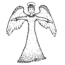 Dibujo para colorear: Angel (Personajes) #86316 - Dibujos para Colorear e Imprimir Gratis