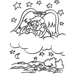 Dibujo para colorear: Angel (Personajes) #86356 - Dibujos para Colorear e Imprimir Gratis