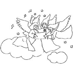 Dibujo para colorear: Angel (Personajes) #86370 - Dibujos para Colorear e Imprimir Gratis