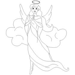 Dibujo para colorear: Angel (Personajes) #86380 - Dibujos para Colorear e Imprimir Gratis