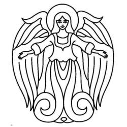 Dibujo para colorear: Angel (Personajes) #86382 - Dibujos para Colorear e Imprimir Gratis