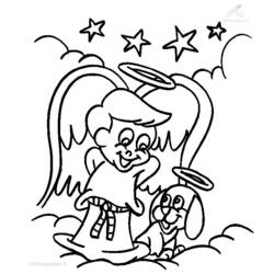 Dibujo para colorear: Angel (Personajes) #86405 - Dibujos para Colorear e Imprimir Gratis