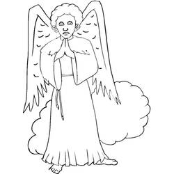 Dibujo para colorear: Angel (Personajes) #86421 - Dibujos para Colorear e Imprimir Gratis