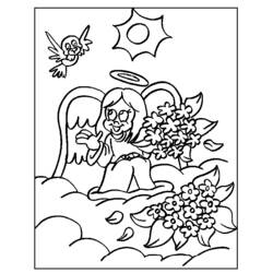 Dibujo para colorear: Angel (Personajes) #86422 - Dibujos para Colorear e Imprimir Gratis