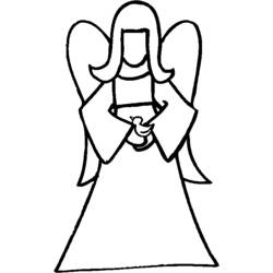 Dibujo para colorear: Angel (Personajes) #86440 - Dibujos para Colorear e Imprimir Gratis