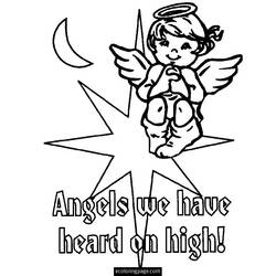 Dibujo para colorear: Angel (Personajes) #86442 - Dibujos para Colorear e Imprimir Gratis