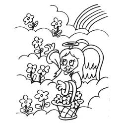 Dibujo para colorear: Angel (Personajes) #86445 - Dibujos para Colorear e Imprimir Gratis