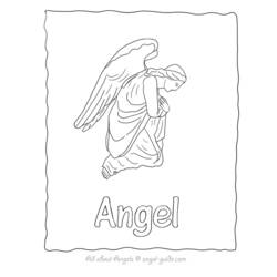 Dibujo para colorear: Angel (Personajes) #86451 - Dibujos para Colorear e Imprimir Gratis