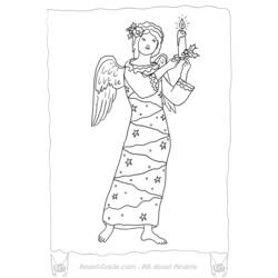 Dibujo para colorear: Angel (Personajes) #86471 - Dibujos para Colorear e Imprimir Gratis