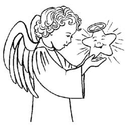 Dibujo para colorear: Angel (Personajes) #86483 - Dibujos para Colorear e Imprimir Gratis