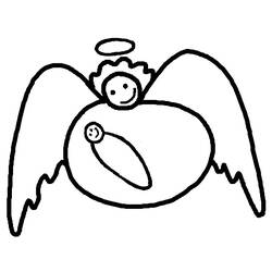 Dibujo para colorear: Angel (Personajes) #86484 - Dibujos para Colorear e Imprimir Gratis