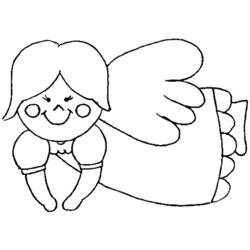 Dibujo para colorear: Angel (Personajes) #86496 - Dibujos para Colorear e Imprimir Gratis