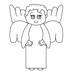Dibujo para colorear: Angel (Personajes) #86513 - Dibujos para Colorear e Imprimir Gratis