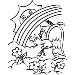 Dibujo para colorear: Angel (Personajes) #86564 - Dibujos para Colorear e Imprimir Gratis