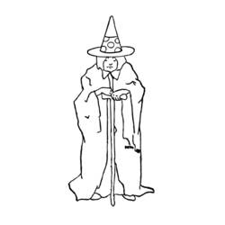 Dibujo para colorear: Bruja (Personajes) #108221 - Dibujos para Colorear e Imprimir Gratis