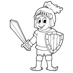 Dibujo Caballero (Personajes) #183370 para imprimir y colorear