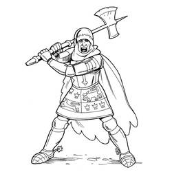 Dibujo Caballero (Personajes) #183378 para imprimir y colorear