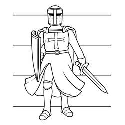 Dibujo Caballero (Personajes) #183385 para imprimir y colorear