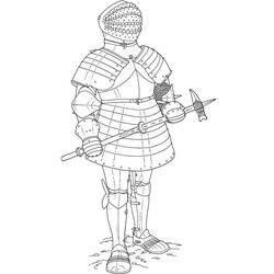 Dibujo Caballero (Personajes) #183388 para imprimir y colorear