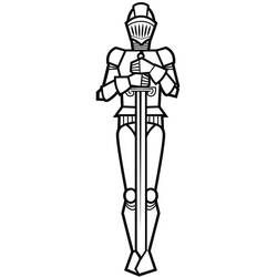 Dibujo Caballero (Personajes) #183394 para imprimir y colorear
