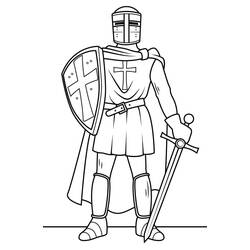 Dibujo Caballero (Personajes) #183398 para imprimir y colorear