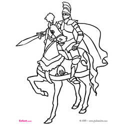 Dibujo para colorear: Caballero (Personajes) #86912 - Dibujos para Colorear e Imprimir Gratis