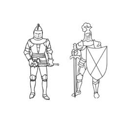 Dibujo para colorear: Caballero (Personajes) #86977 - Dibujos para Colorear e Imprimir Gratis