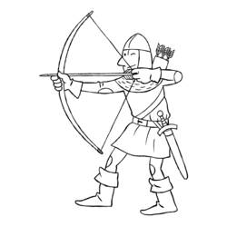 Dibujo para colorear: Caballero (Personajes) #87037 - Dibujos para Colorear e Imprimir Gratis