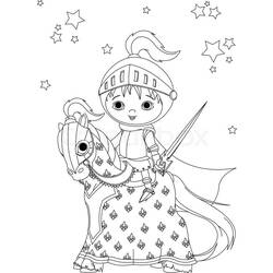 Dibujo para colorear: Caballero (Personajes) #87179 - Dibujos para Colorear e Imprimir Gratis