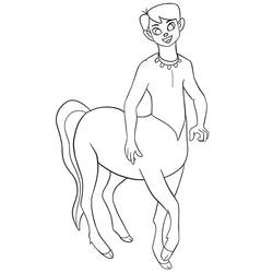 Dibujo para colorear: Centauro (Personajes) #209610 - Dibujos para Colorear e Imprimir Gratis