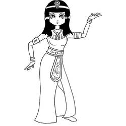 Dibujos para colorear: Cleopatra - Dibujos para Colorear y Pintar