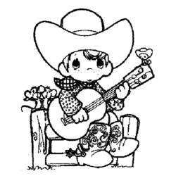 Dibujo para colorear: Cowboy (Personajes) #91416 - Dibujos para Colorear e Imprimir Gratis