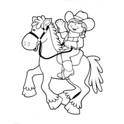 Dibujo para colorear: Cowboy (Personajes) #91418 - Dibujos para Colorear e Imprimir Gratis