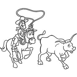 Dibujo para colorear: Cowboy (Personajes) #91432 - Dibujos para Colorear e Imprimir Gratis