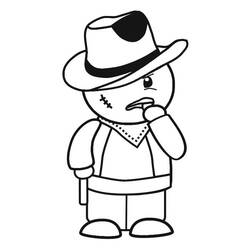 Dibujo para colorear: Cowboy (Personajes) #91439 - Dibujos para Colorear e Imprimir Gratis