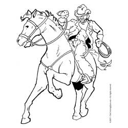 Dibujo para colorear: Cowboy (Personajes) #91443 - Dibujos para Colorear e Imprimir Gratis