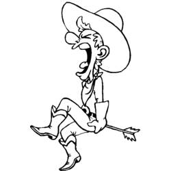 Dibujo para colorear: Cowboy (Personajes) #91458 - Dibujos para Colorear e Imprimir Gratis