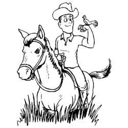 Dibujo para colorear: Cowboy (Personajes) #91475 - Dibujos para Colorear e Imprimir Gratis